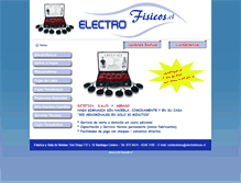 Tablet Screenshot of electrofisicos.cl